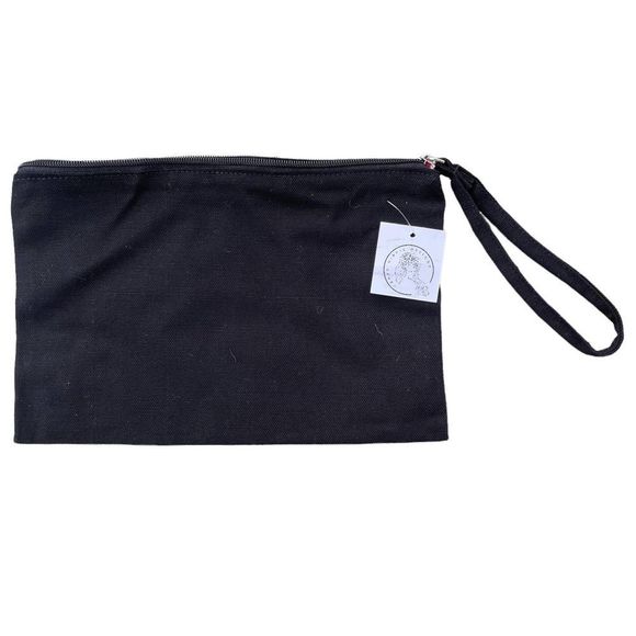 Mental Health Awareness Black Zipper Wristlet - Picture 2 of 5